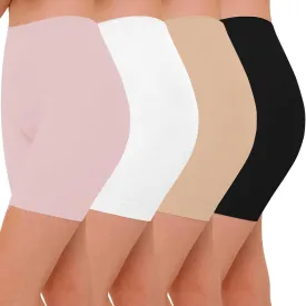 3 Pack Slip Shorts for Women Under Dresses, Seamless Anti Chafing Shorts Summer