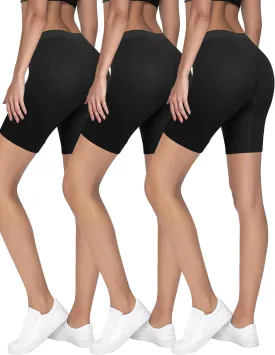 3 Pack Slip Shorts for Women Under Dresses, Seamless Anti Chafing Shorts Summer