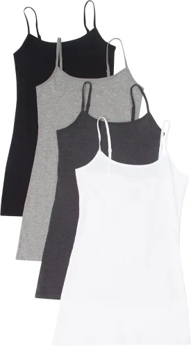 4 Pack Active Basic Women's Basic Tank Tops
