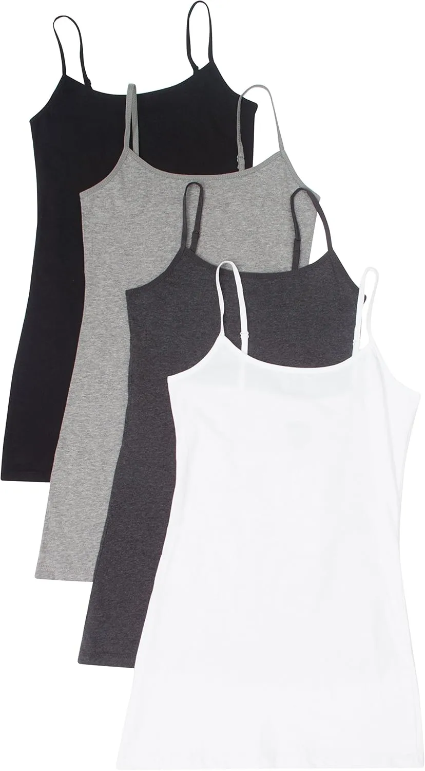 4 Pack Active Basic Women's Basic Tank Tops