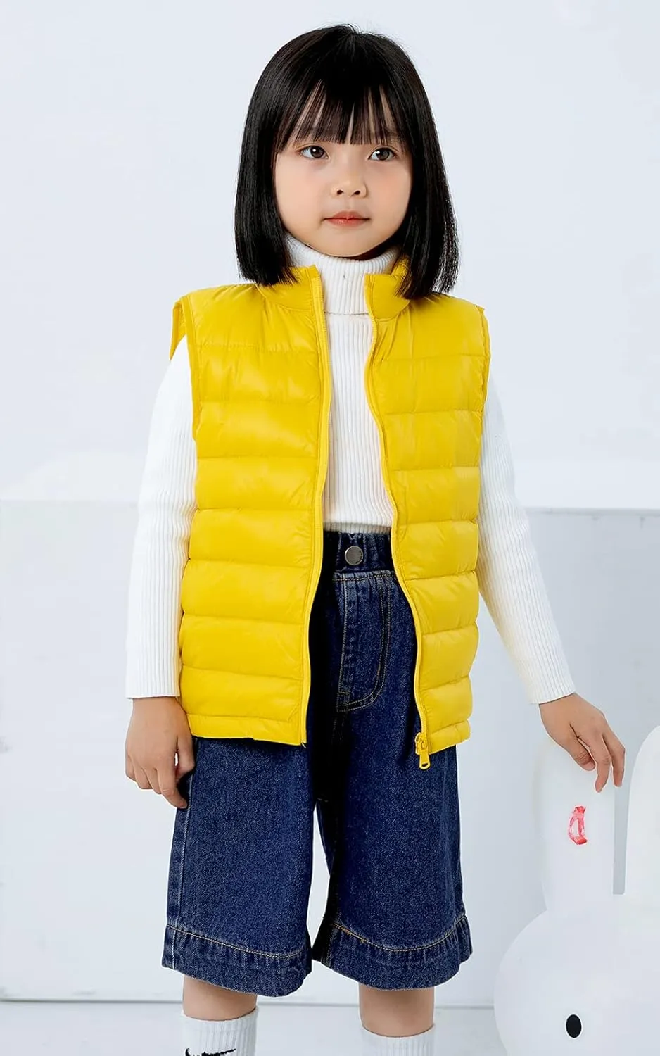 AIEOE Little Girls Boys Down Vest Puffer Sleeveless Outfit Coat