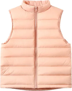 AIEOE Little Girls Boys Down Vest Puffer Sleeveless Outfit Coat