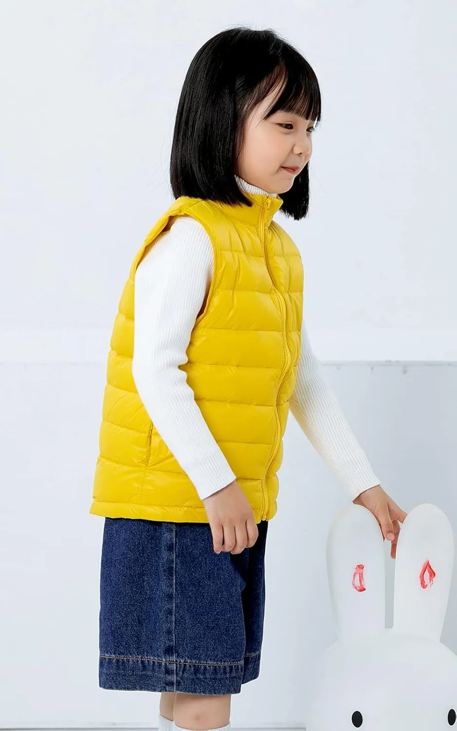 AIEOE Little Girls Boys Down Vest Puffer Sleeveless Outfit Coat
