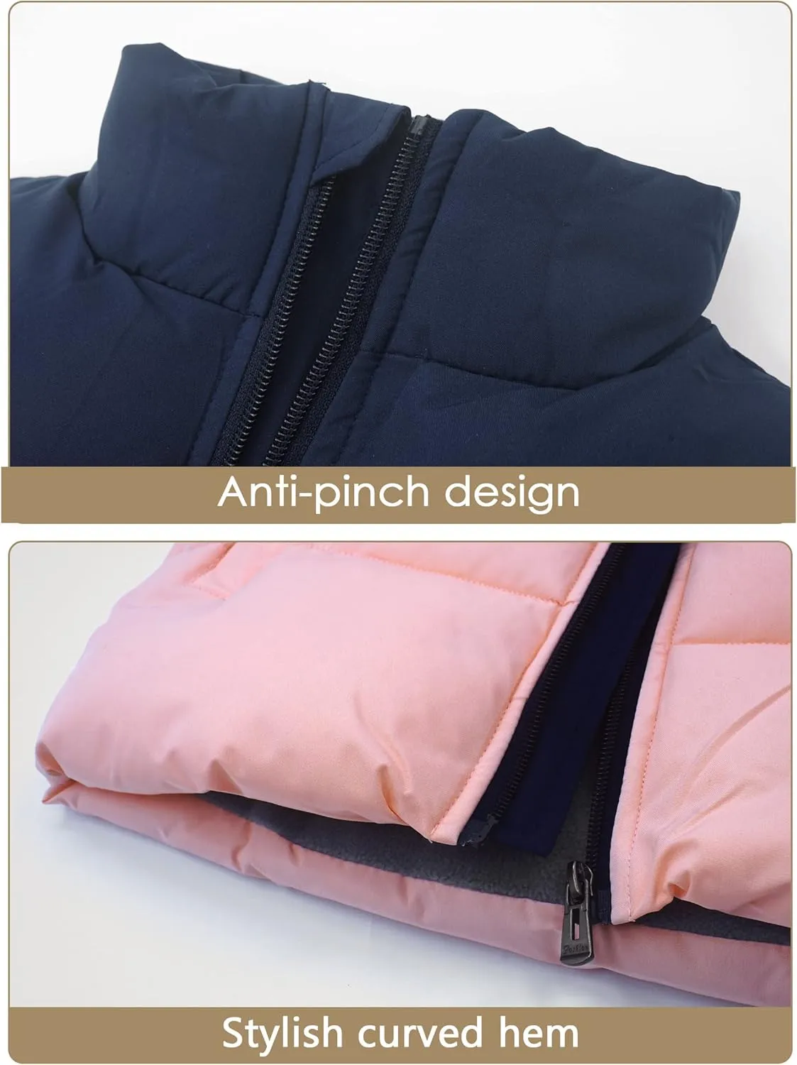 AIEOE Little Girls Boys Down Vest Puffer Sleeveless Outfit Coat