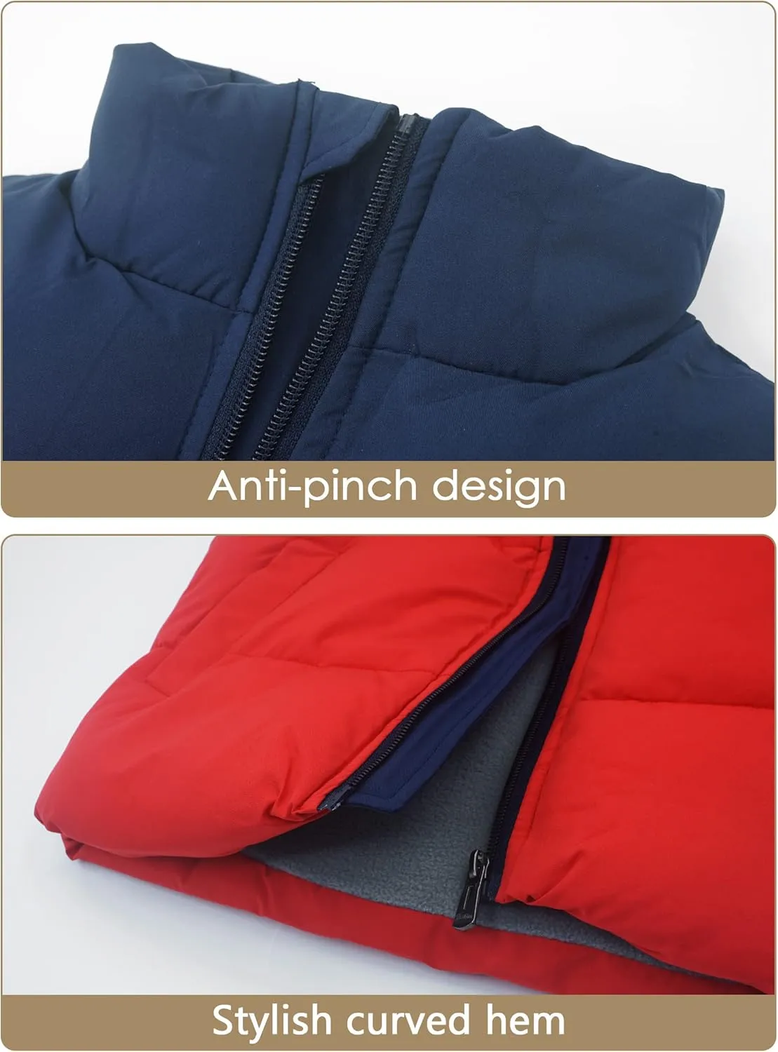 AIEOE Little Girls Boys Down Vest Puffer Sleeveless Outfit Coat
