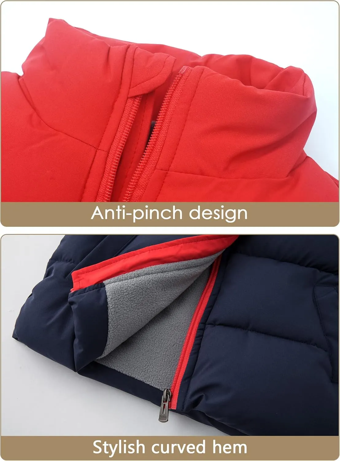 AIEOE Little Girls Boys Down Vest Puffer Sleeveless Outfit Coat