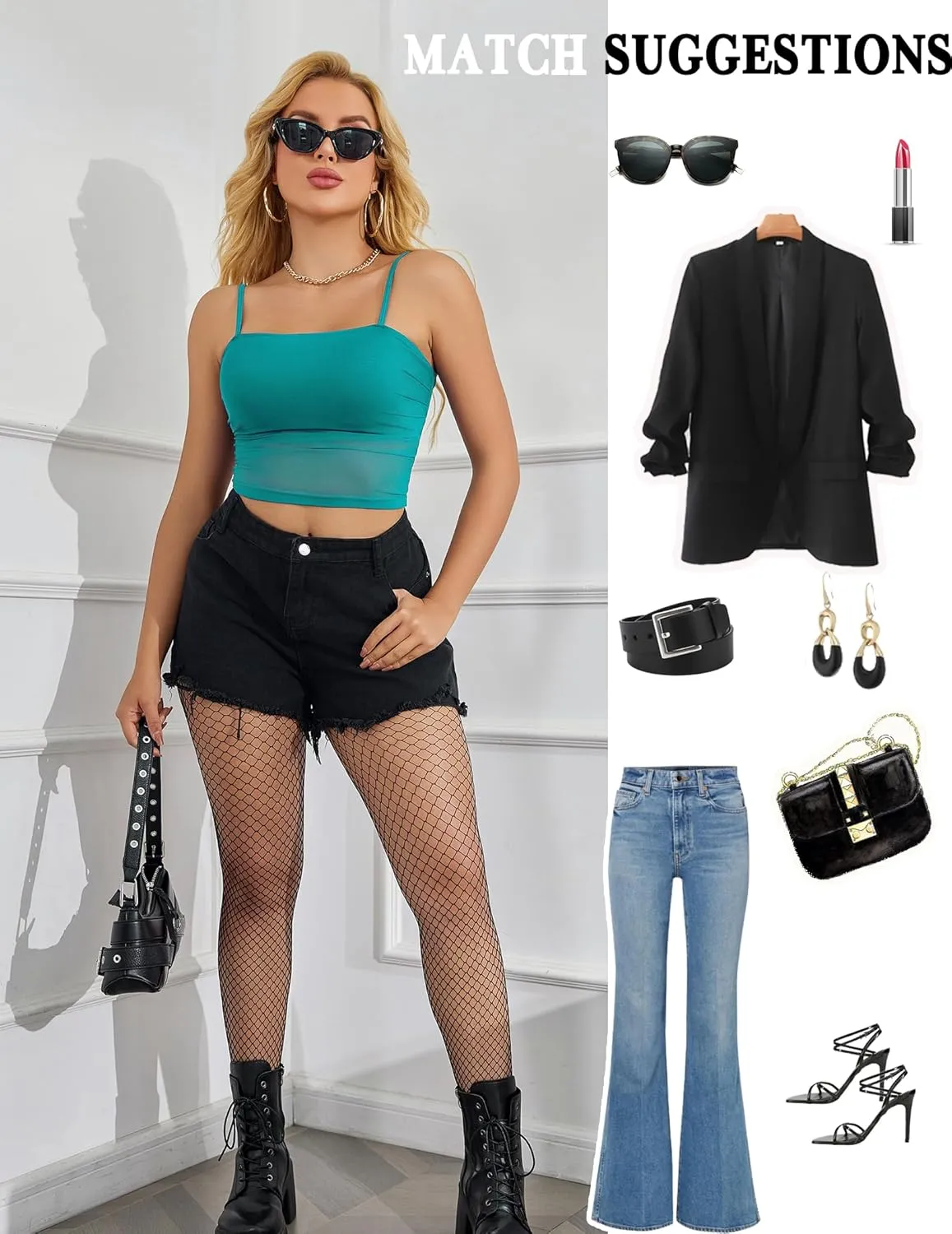Avidlove Bralettes for Women Spaghetti Strap Mesh Tank Top Tube Slim Y2K Camisole
