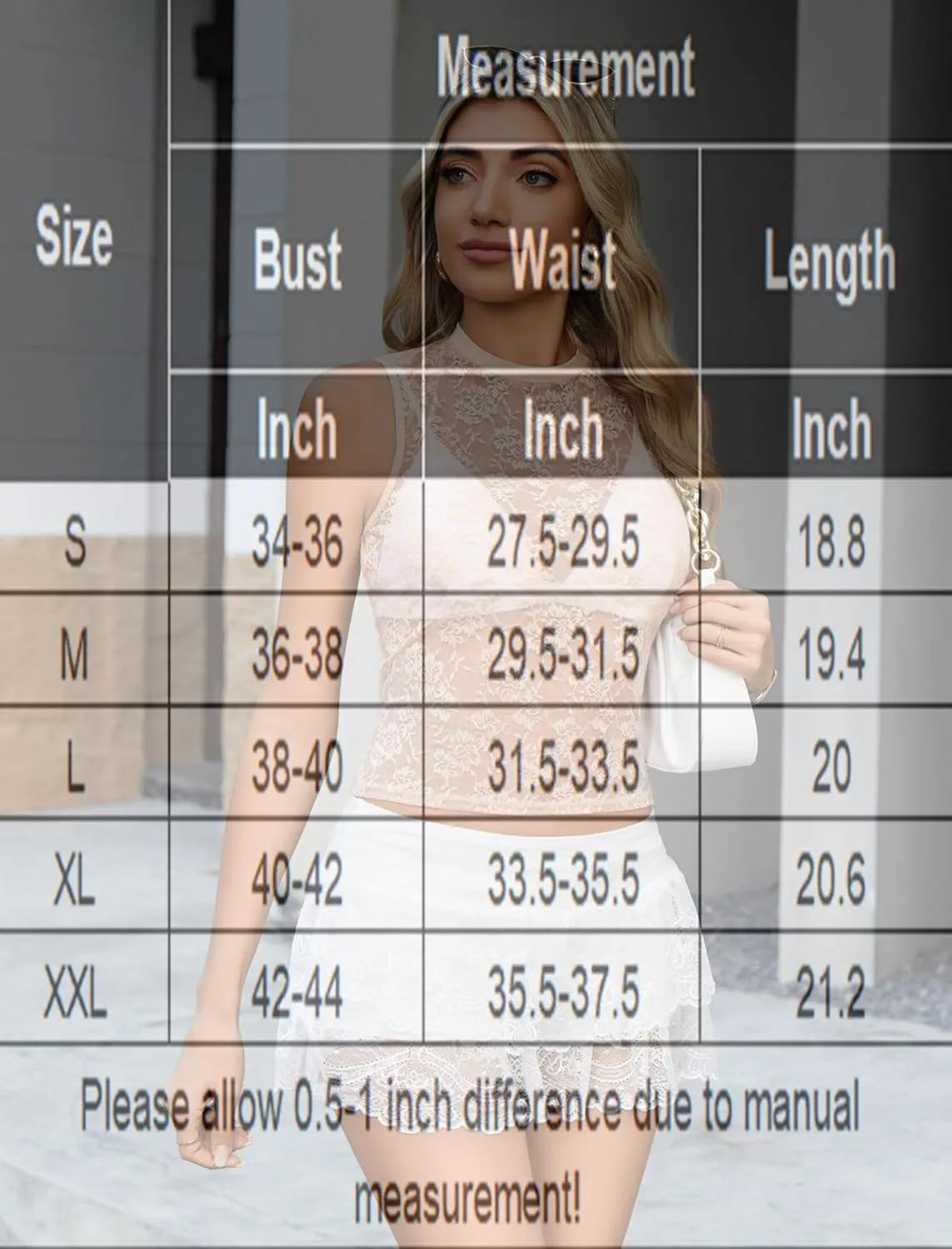 Avidlove Sexy Lace Top for Women Sleeveless Mesh Sheer Tops Mock Neck Lace Floral See Through Tank Blouses Shirts