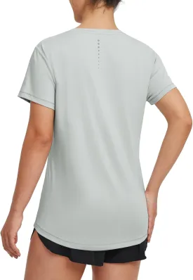 baleaf Women's Running Shirts Short Sleeve Workout Athletic Tops Moisture Wicking Quick Dry Exercise Hiking UV Sun Shirt