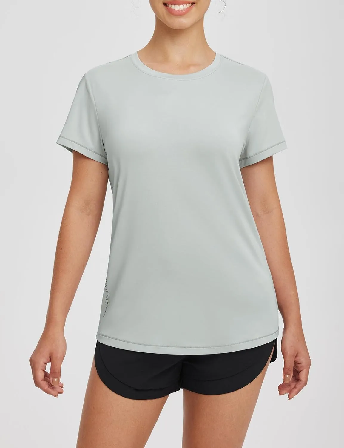 baleaf Women's Running Shirts Short Sleeve Workout Athletic Tops Moisture Wicking Quick Dry Exercise Hiking UV Sun Shirt