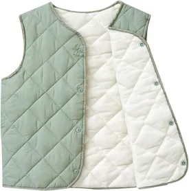 Boys Girls Puffer Fleece Lined Vest Toddler Winter Coat Warm Sleeveless Lightweight Jacket Waistcoat for Kids Vest