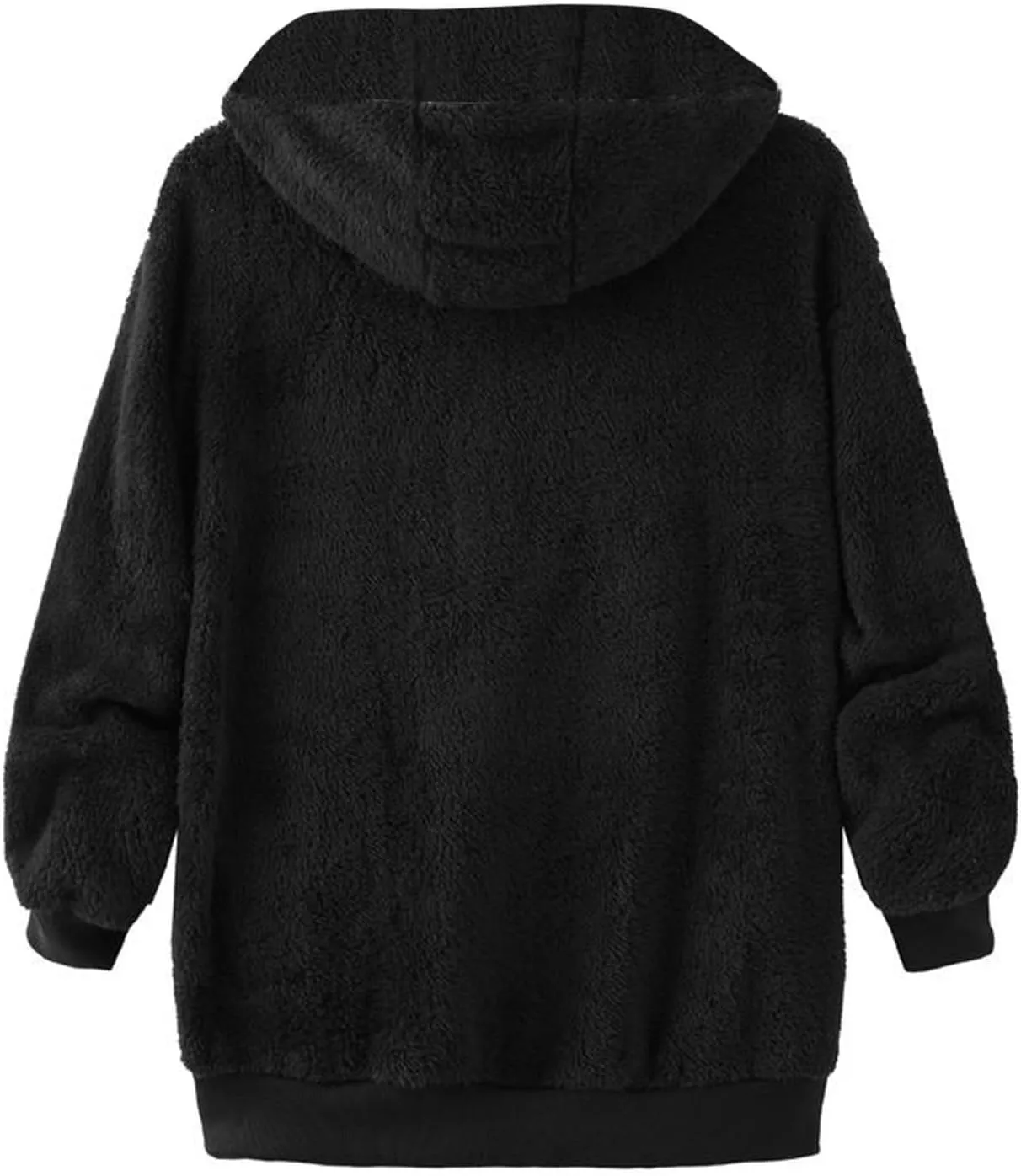 Cbcbtwo Fuzzy Fleece Jacket for Women Winter Coat Oversized Sherpa Cardigan Outwear Fur Warm Shagy Teddy Coats with Hood