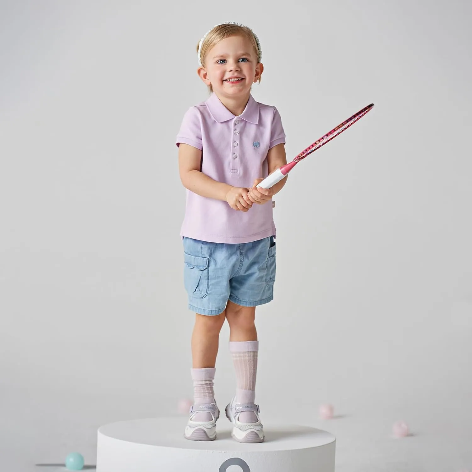 DAVE&BELLA Girls Short Sleeve Golf Polo Shirts Quick Dry Athletic Tops Tennis Shirts Girl School Uniform Tops for Aged 1-8