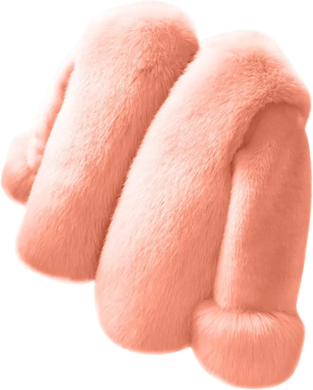 Girls Faux Fur Jacket Kids Winter Dress Coat Toddler Fuzzy Fleece Jacket Elegant Princess Coat Trendy Thicken Overcoat