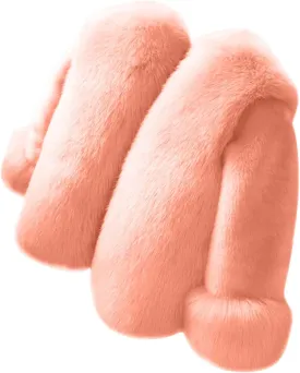 Girls Faux Fur Jacket Kids Winter Dress Coat Toddler Fuzzy Fleece Jacket Elegant Princess Coat Trendy Thicken Overcoat