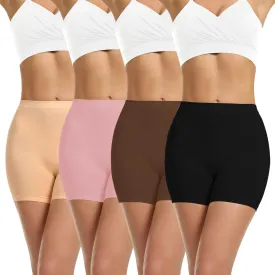 LALESTE Slip Shorts Womens Under Dress Seamless Smooth Anti Chafing Bike Shorts Boy Shorts Underwear Boxer Briefs