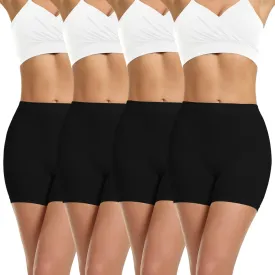 LALESTE Slip Shorts Womens Under Dress Seamless Smooth Anti Chafing Bike Shorts Boy Shorts Underwear Boxer Briefs