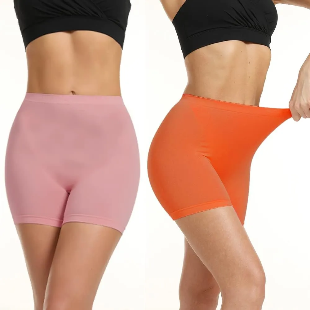 LALESTE Slip Shorts Womens Under Dress Seamless Smooth Anti Chafing Bike Shorts Boy Shorts Underwear Boxer Briefs