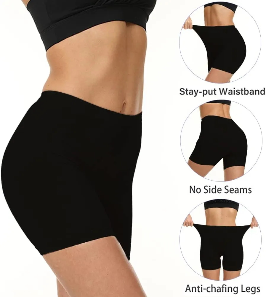 LALESTE Slip Shorts Womens Under Dress Seamless Smooth Anti Chafing Bike Shorts Boy Shorts Underwear Boxer Briefs