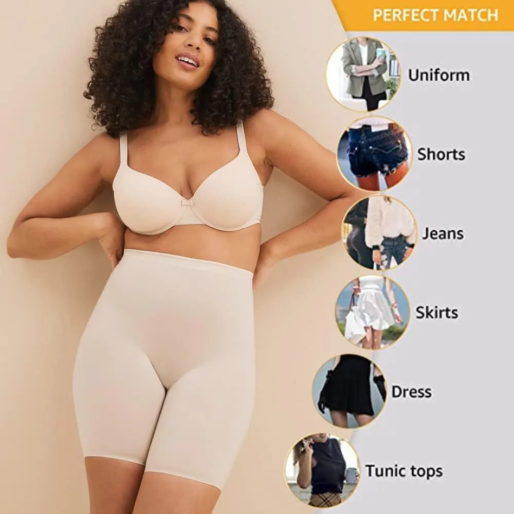 LALESTE Slip Shorts Womens Under Dress Seamless Smooth Anti Chafing Bike Shorts Boy Shorts Underwear Boxer Briefs