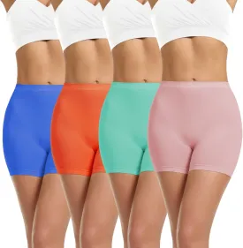 LALESTE Slip Shorts Womens Under Dress Seamless Smooth Anti Chafing Bike Shorts Boy Shorts Underwear Boxer Briefs