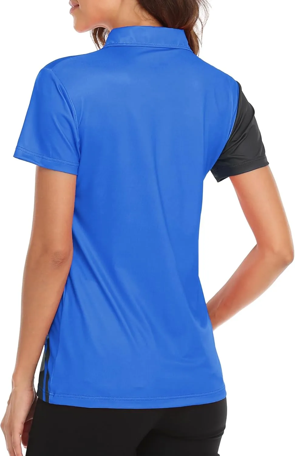 Little Beauty Women's Golf Polo Shirts Short Sleeve Moisture Wicking Tennis Athletic Shirt with 3 Button