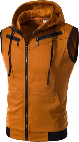 Men Vest Warm Vest Solid Color Loose Coat Fleece Men Puffer Vest Men Big And Tall Sleeveless Puffer Vest