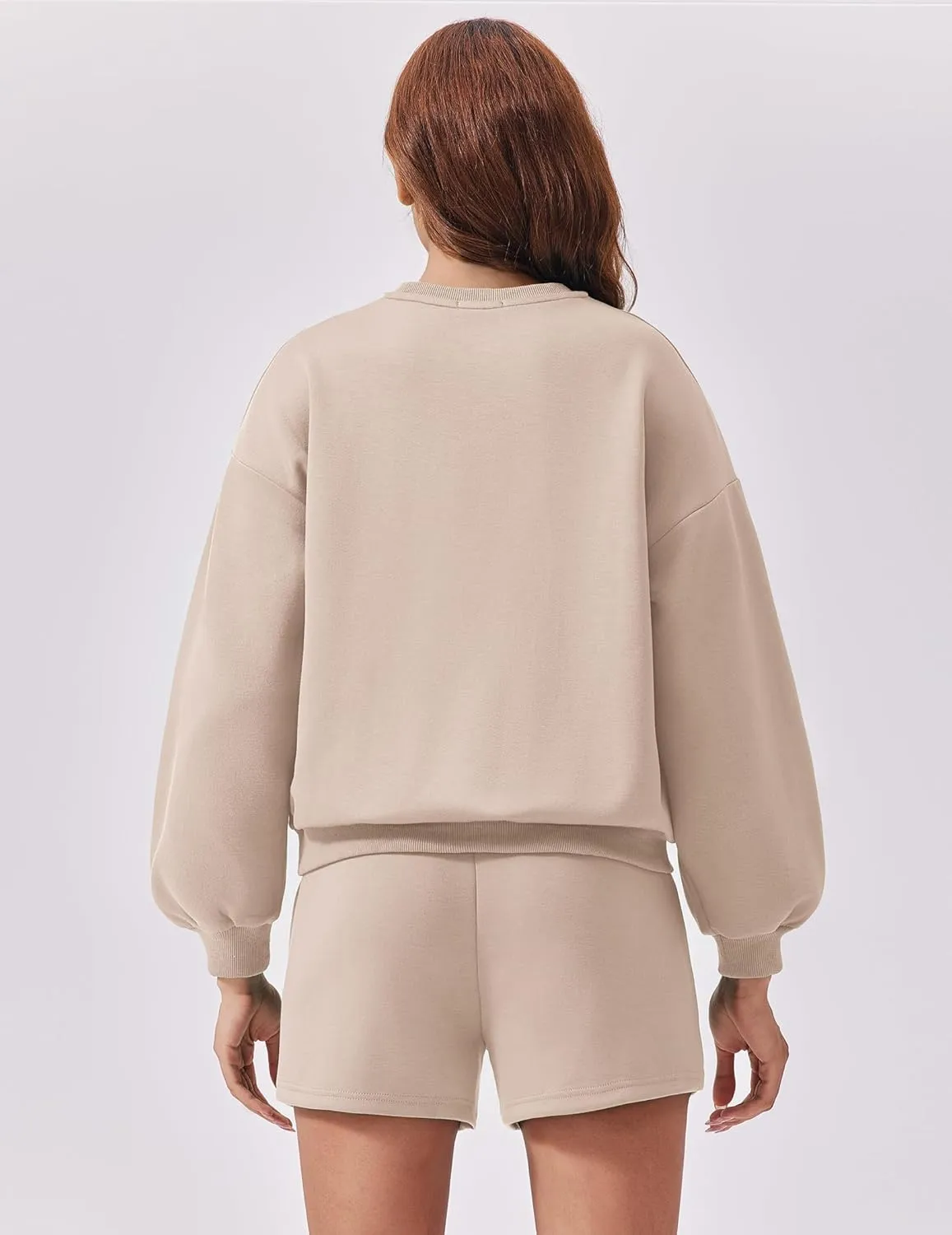 PINSPARK Two Piece Sets for Women 2024 Fall Outfits Sweatsuit 4 Pockets Sweat Short Sets Casual Matching Set Travel Tracksuit