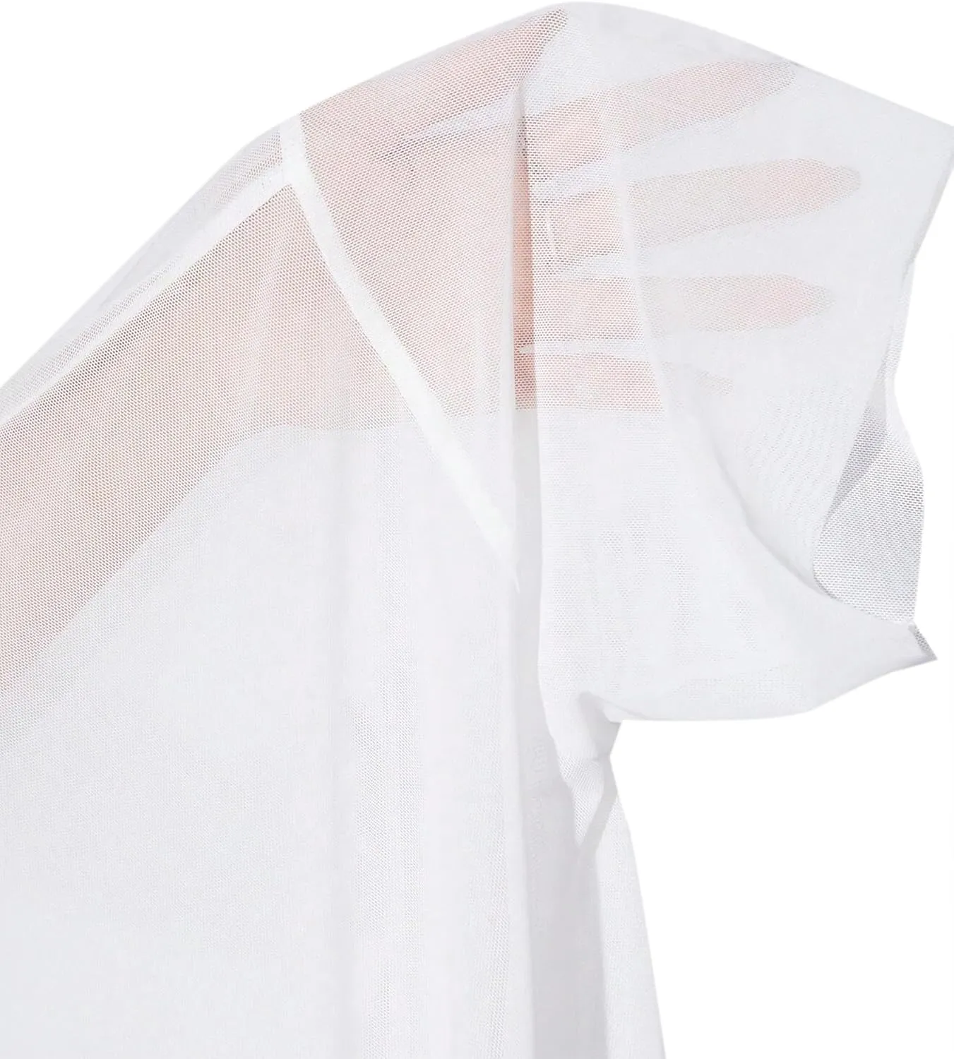 Remidoo Womens Sheer Mesh Tops Short Sleeve Crop Top Crewneck Loose T Shirt