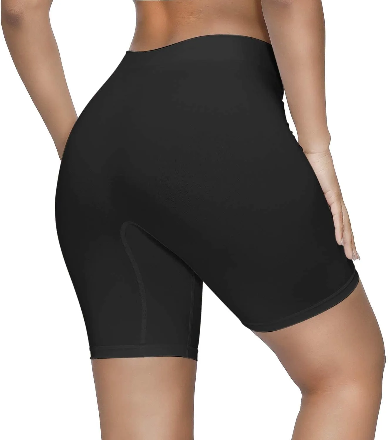 SIMIYA Women's Slip Shorts for Under Dresses, Seamless Smooth Comfortable Stretch Yoga & Bike Shorts