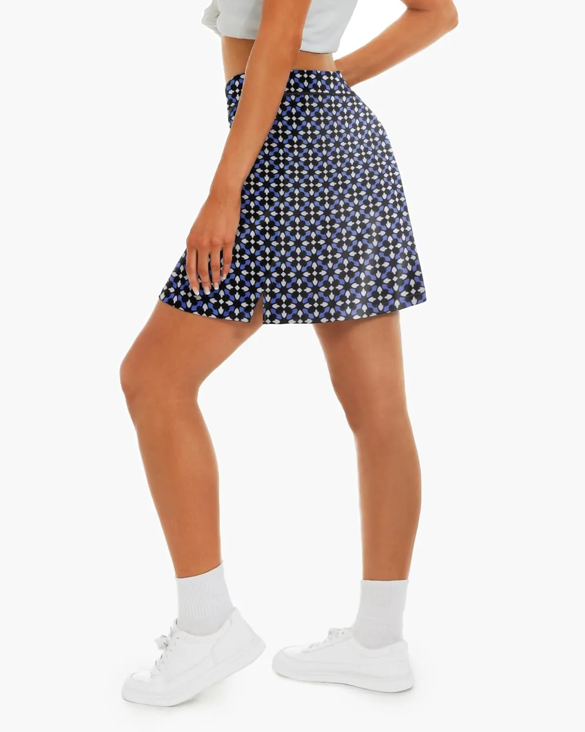 Stelle Women's Athletic Skorts 17" Golf Skirts Inner Shorts Tennis Skort with 2 Pockets Running Sports Pickleball Skirt