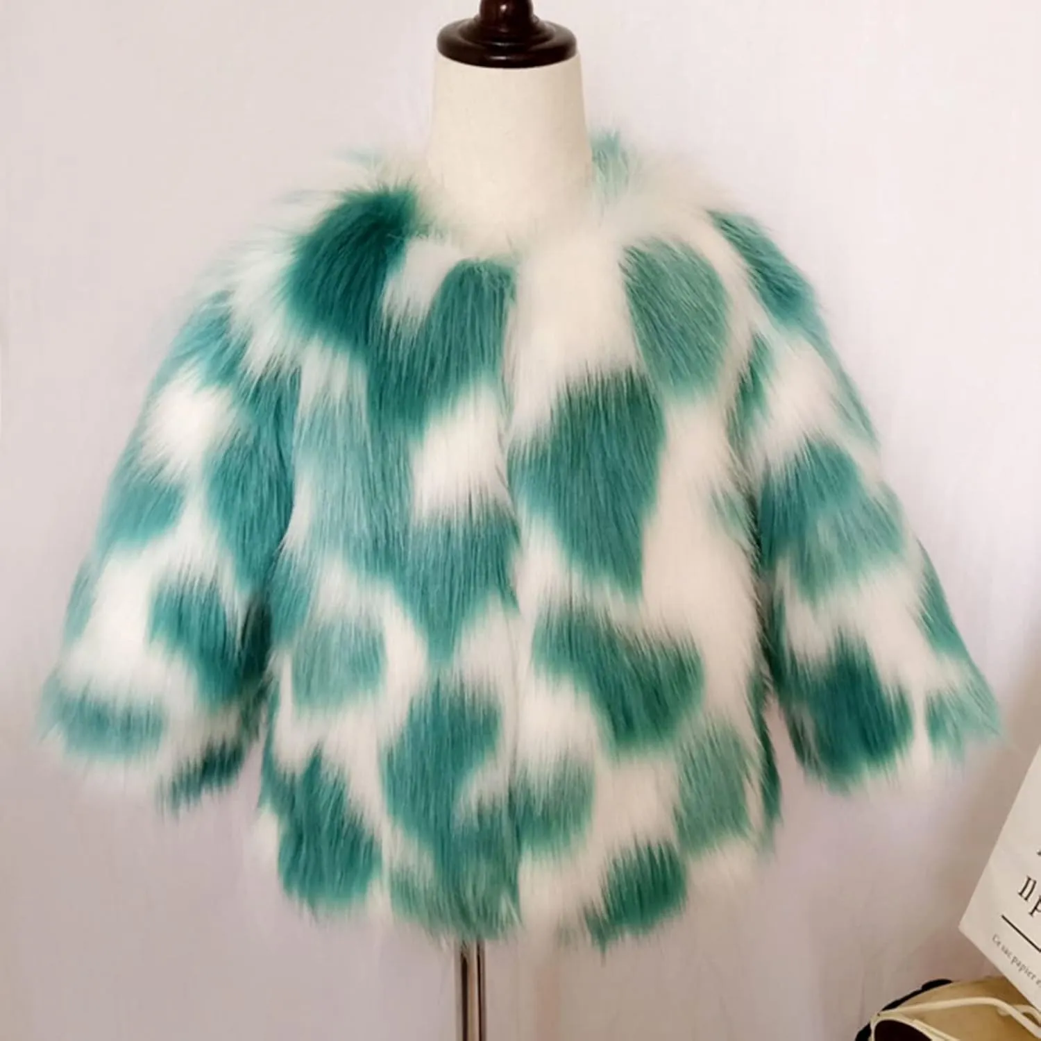 Toddler Baby Girls Shaggy Faux Fur Coat Jacket Fuzzy Cute Warm Winter Kids Clothes Fluffy Thick Outerwear Overcoat