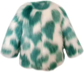 Toddler Baby Girls Shaggy Faux Fur Coat Jacket Fuzzy Cute Warm Winter Kids Clothes Fluffy Thick Outerwear Overcoat