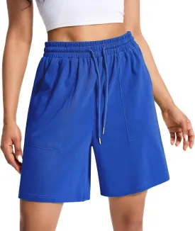 Womens Cotton Sweat Shorts Casual Summer Short Loose Drawstring Lounge Running Athletic Shorts with Pockets