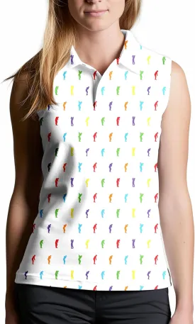 Womens Sleeveless Golf Shirt Quick Dry Athletic Tank Tops Ladies Casual Summer Golf Wear