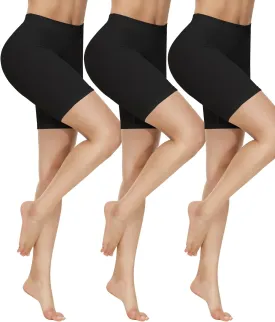 Yeblues Slip Shorts for Under Dresses Women 3 Pack Anti Chafing Shorts Cooling Boyshorts for Yoga/Bike/Workout Panties