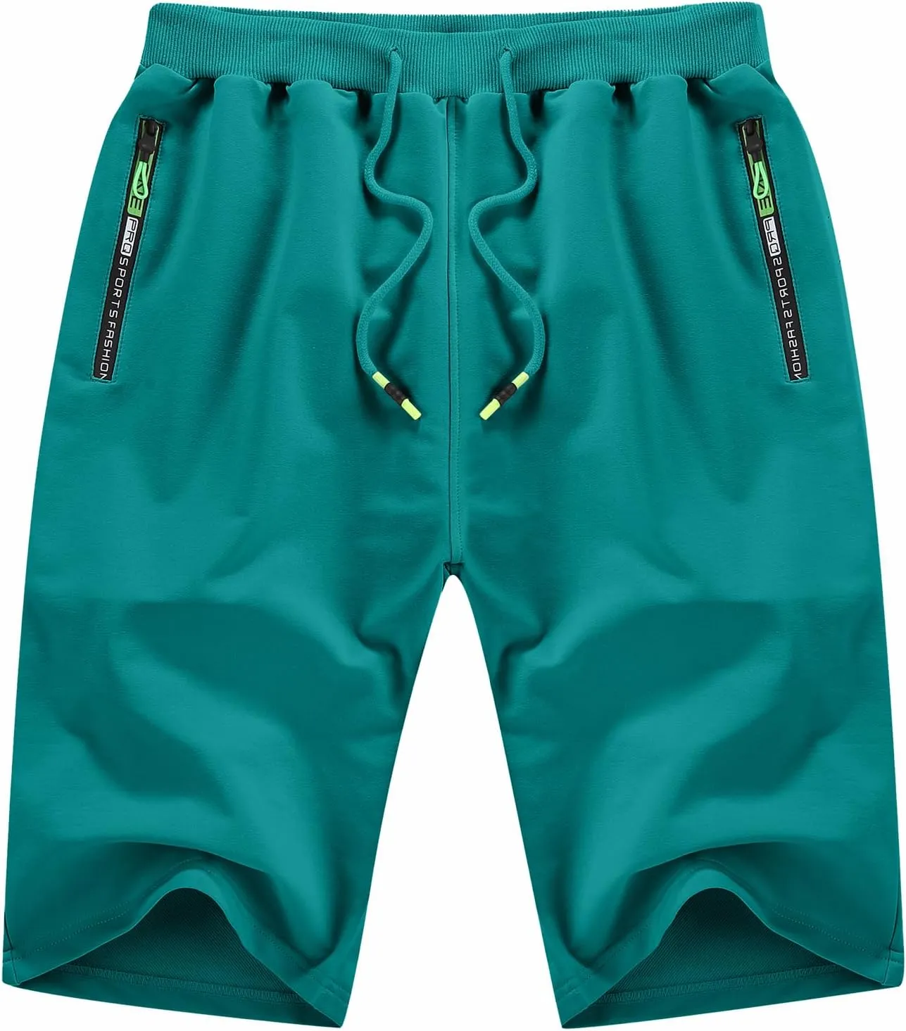 YTD Men's Shorts Casual Classic Fit Drawstring Summer Beach Shorts with Elastic Waist and Pockets