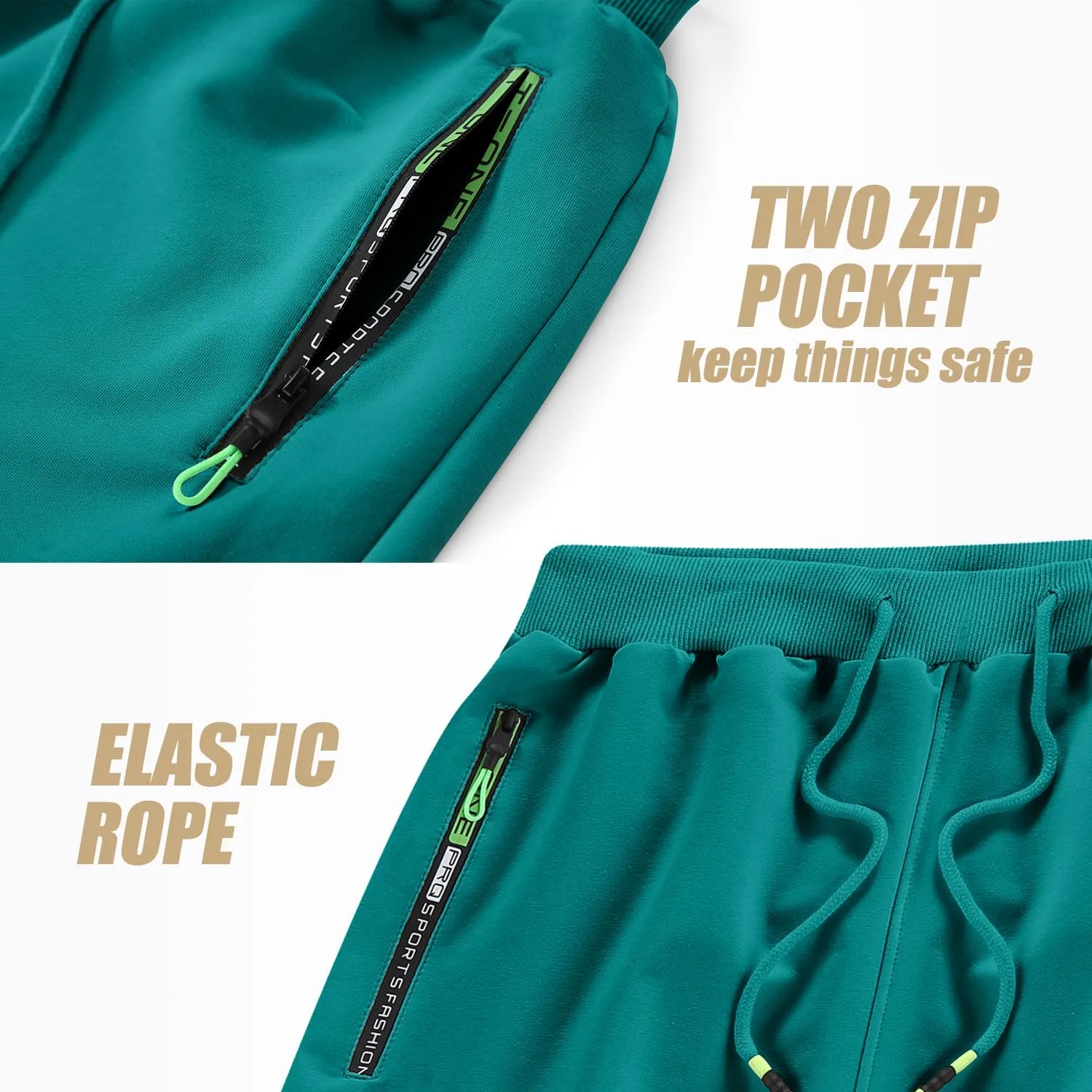 YTD Men's Shorts Casual Classic Fit Drawstring Summer Beach Shorts with Elastic Waist and Pockets